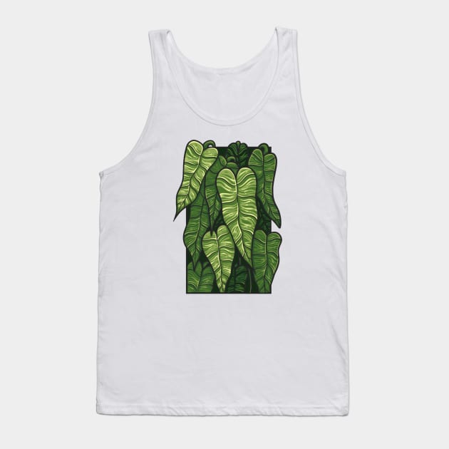 Anthurium Veitchii Doodle Tank Top by Wahyuwm48